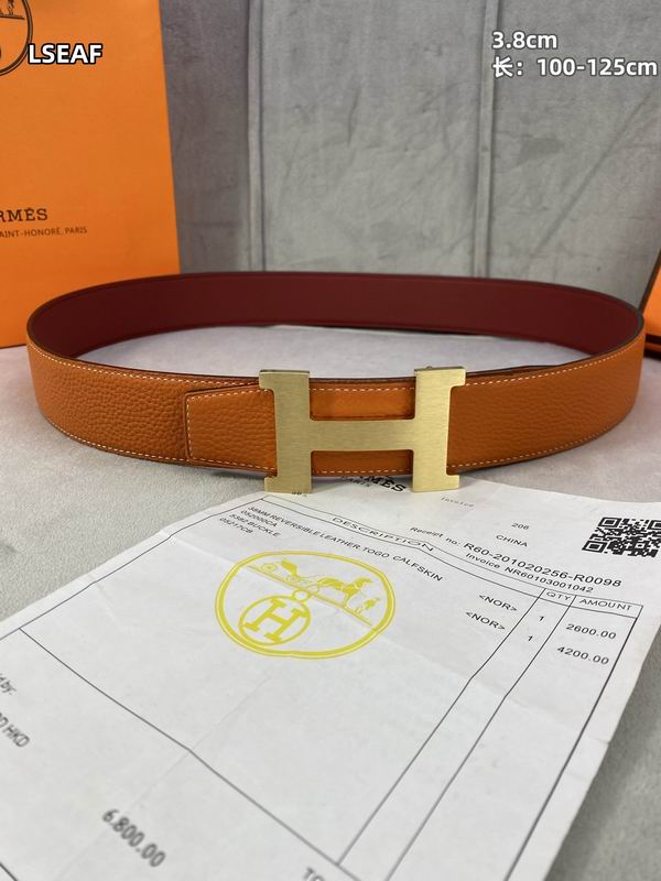Hermes  belt 38mmX100-125cm 8L69